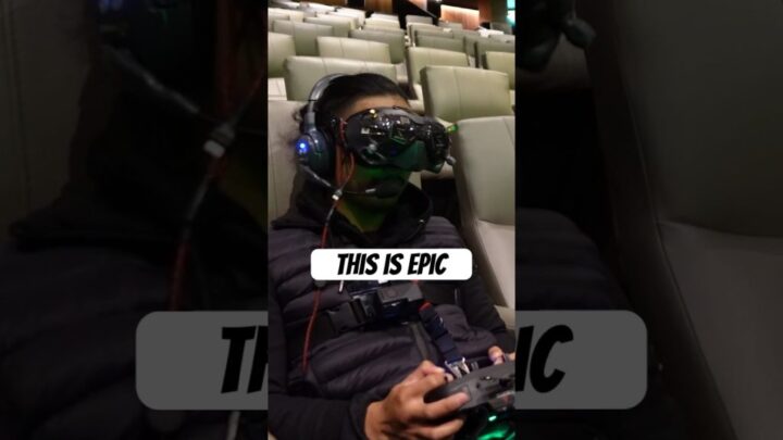 , Kino-Drohne,Sending it in Odeon Leicester Square 📍 screen 1, the biggest cinema in the UK 🚀🎥 #fpv #london