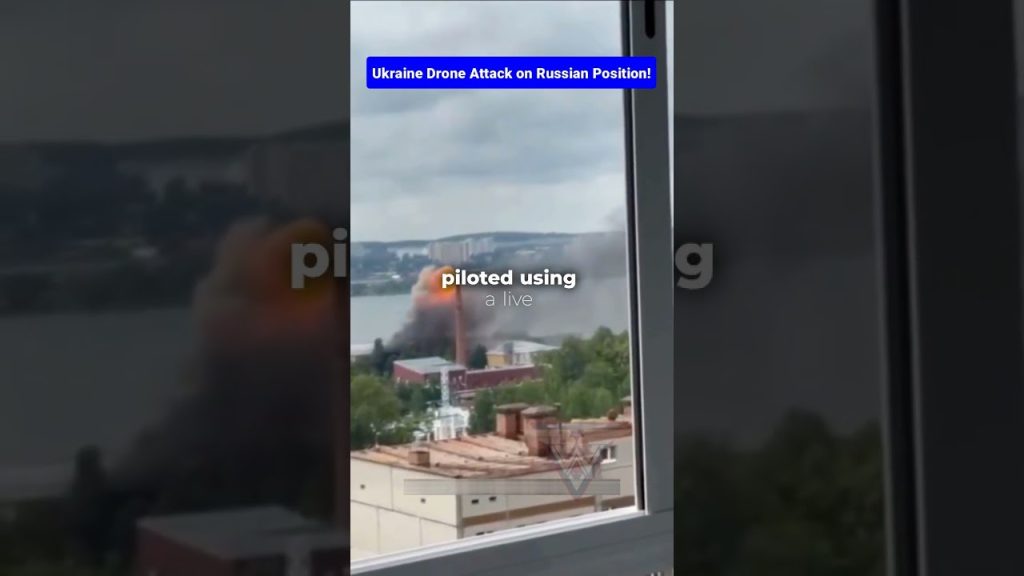 Ukrainian FPV Kamikaze Drone Destroys Russian Position