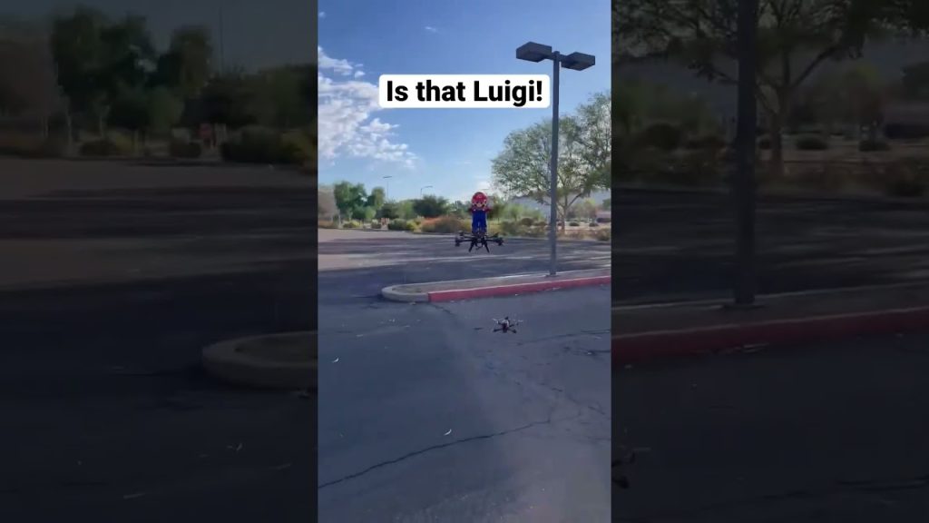 Who is that anyways? #shorts #viral #drone #funny #mario