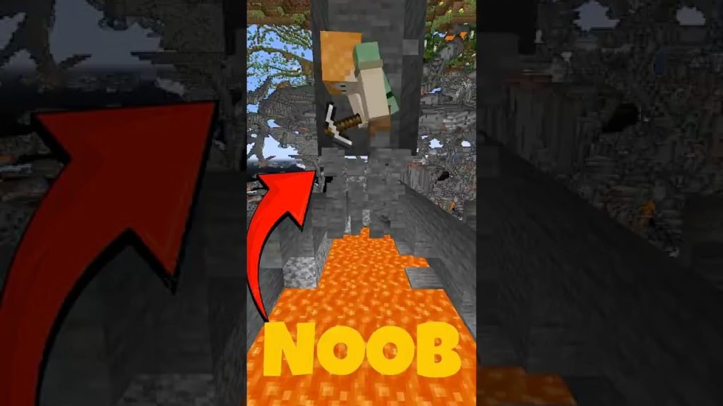 COSAS QUE HACEN LOS JUGADORES NOOBS #minecraft #minecraftshorts #shorts